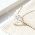Clear Quartz Vitality Charm - clear crystal energy pet necklace for active dogs and cats